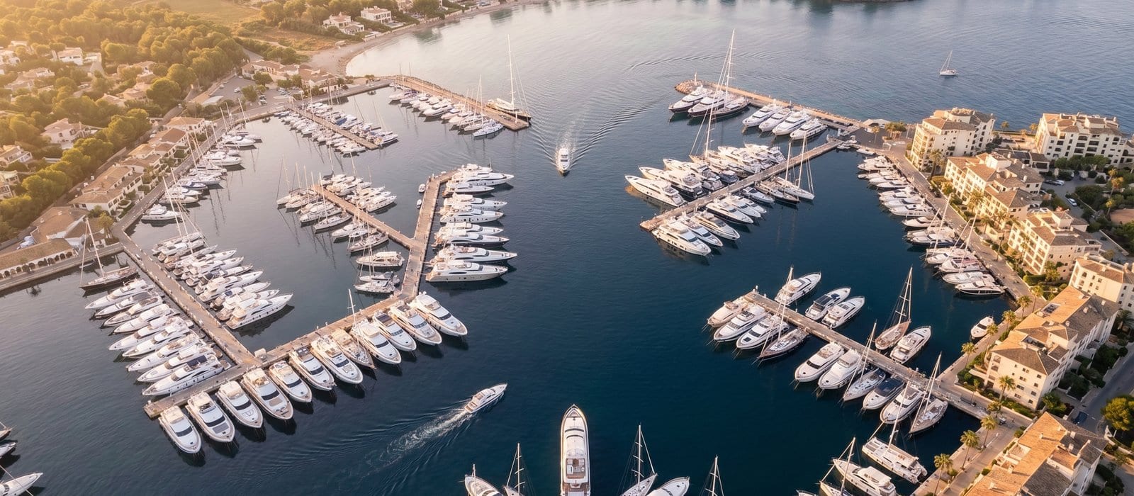 Mallorca-Küste aus der Vogelperspektive — Drohnenaufnahme über Puerto Portals